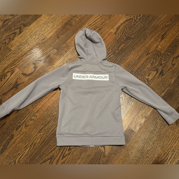 Boys Under Armour Cold Gear Hooded Full Zip Sweatshirt Size Medium - Picture 3 of 3